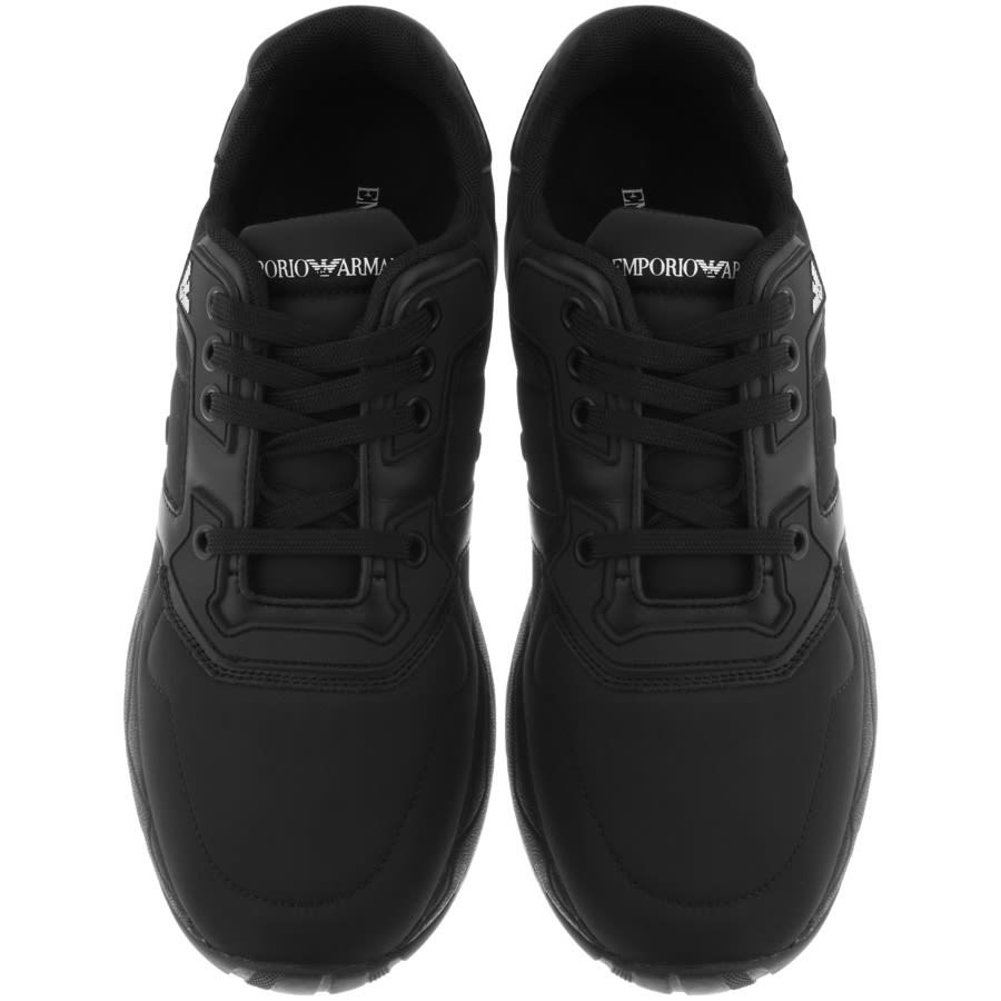 Alternative Image for ProductEmporio Armani Logo Trainers Black3